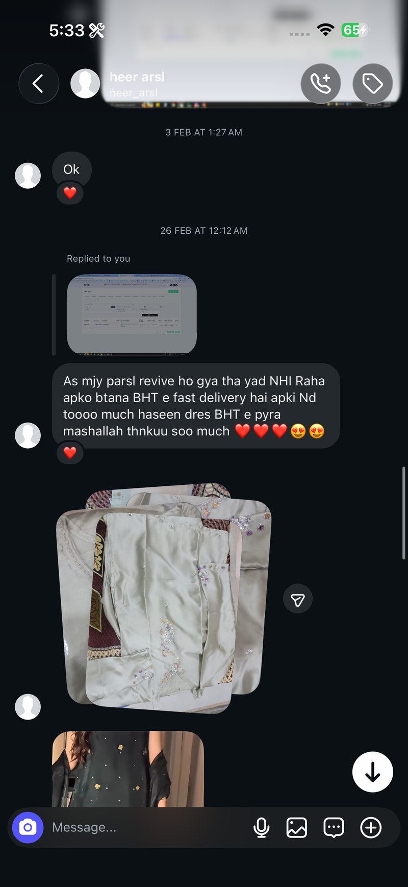 Customer review