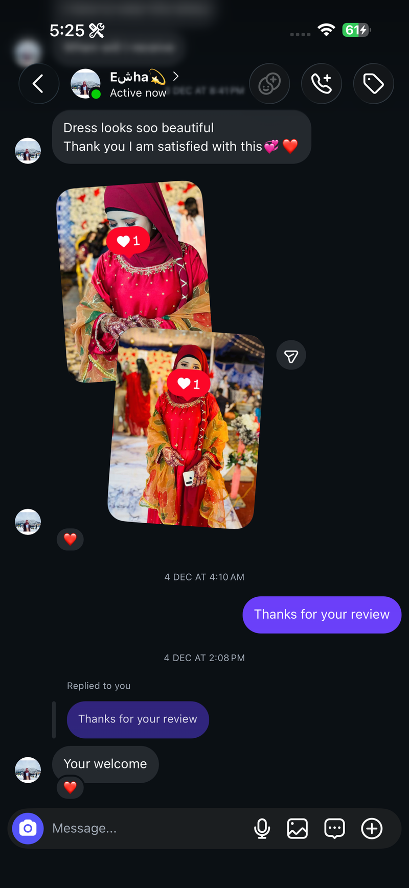 Customer review
