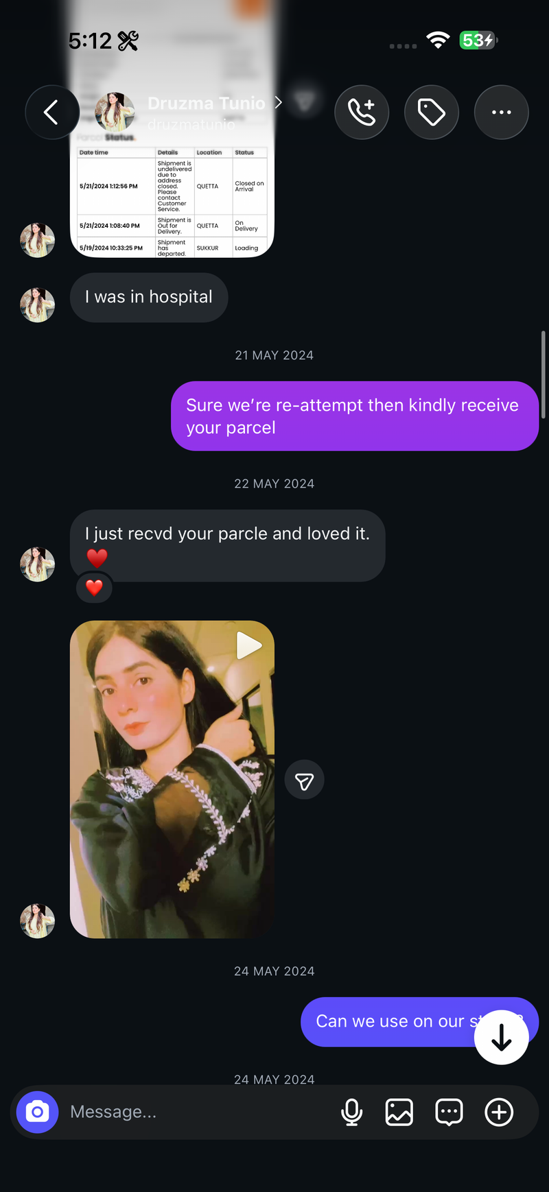 Customer review